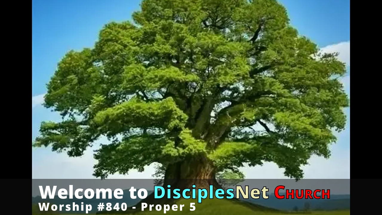 DisciplesNet Worship #840, Proper 5 (Shaw, 06.07.2026)